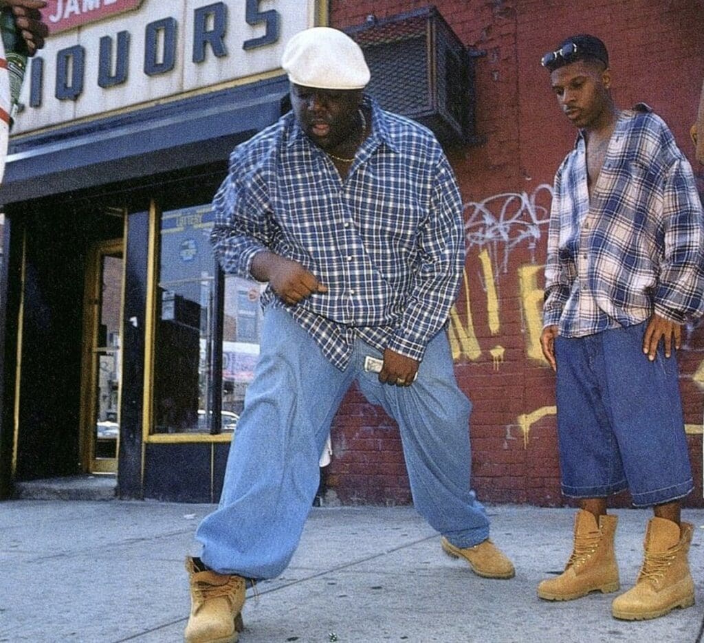 biggie 90s baggy fashion