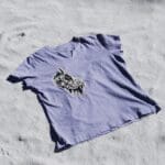 purple patched tee