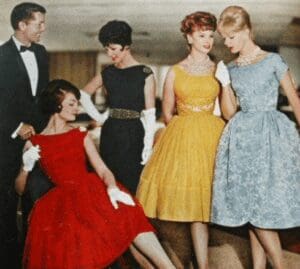 retro style dresses history