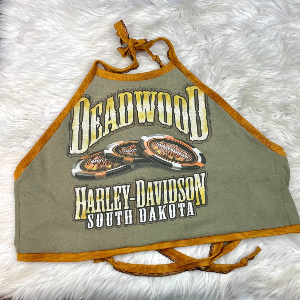 upcycled Harley Davidson clothing