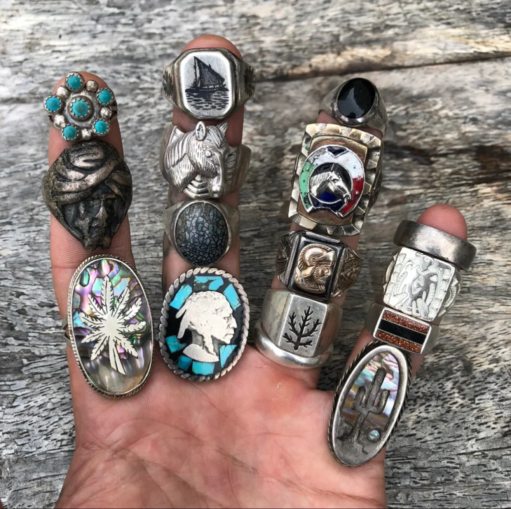 American decay vintage rings