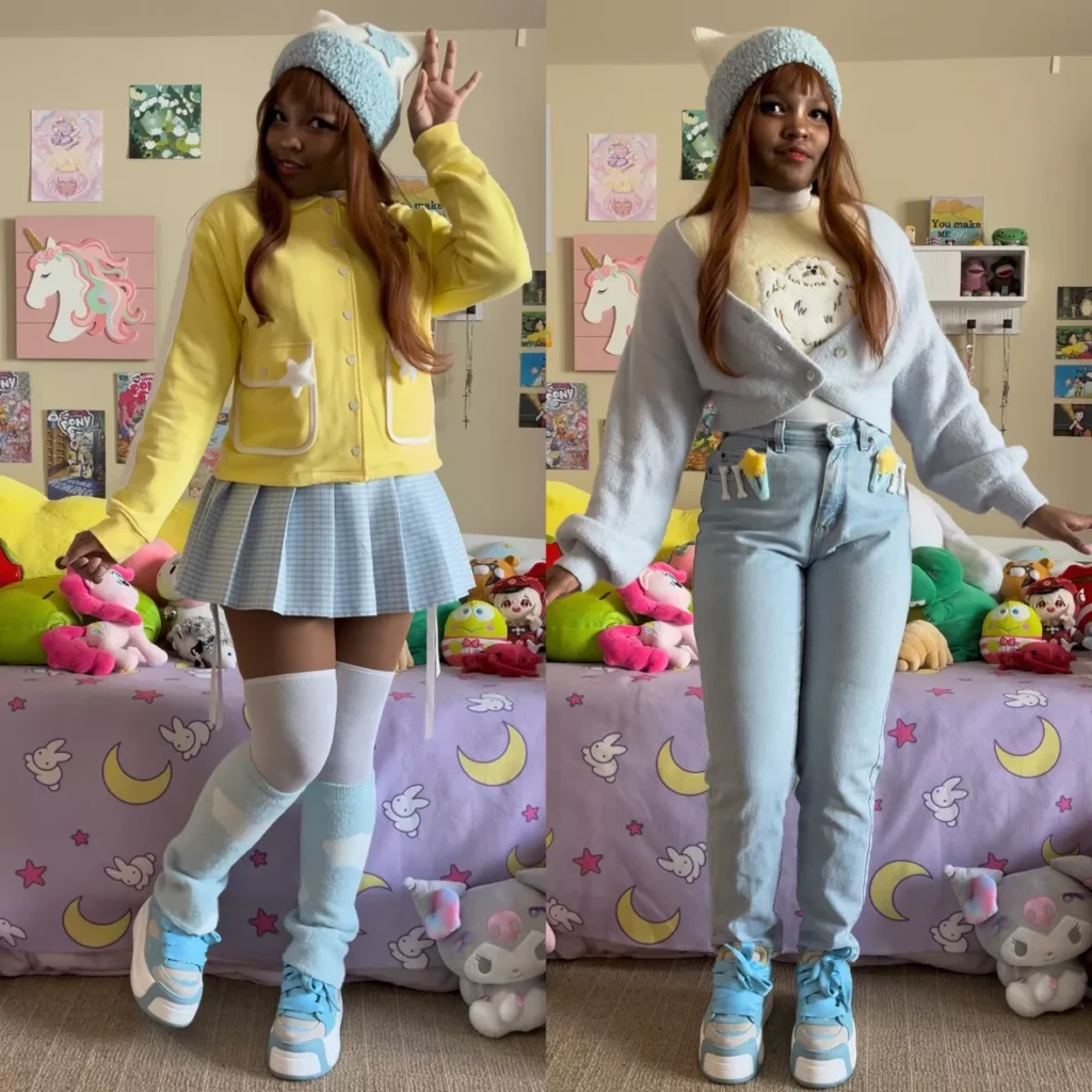 two kawaii fashion outfits